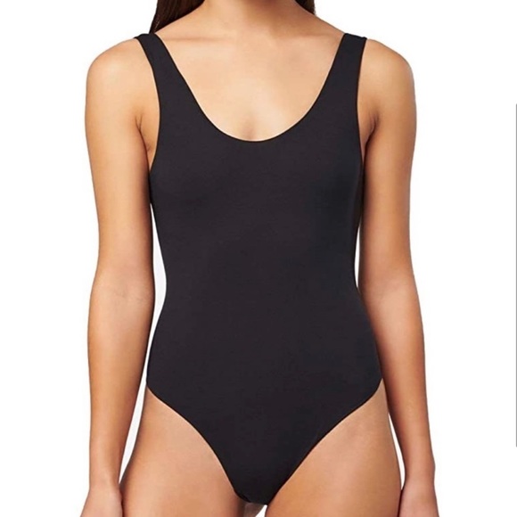 NEW Stance Womens Black Bodysuit Thong Double Lined Deep Comfortable - Picture 2 of 4